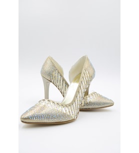 LİZSHOE KADIN ABİYE AYAKKABI MND 218421Y (Altın)