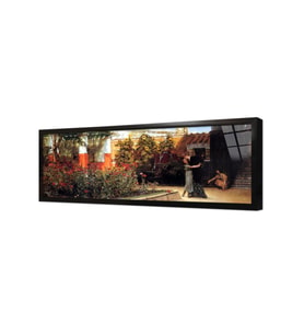 Romantik Karşılama Sir Lawrence Alma Tadema Çerçeveli Cam Tablo