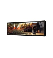 Romantik Karşılama Sir Lawrence Alma Tadema Çerçeveli Cam Tablo
