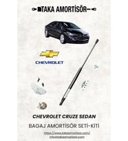 Chevrolet Cruze SEDAN BAGAJ AMORTİSÖRÜ KİTİ- SETİ (Siyah)