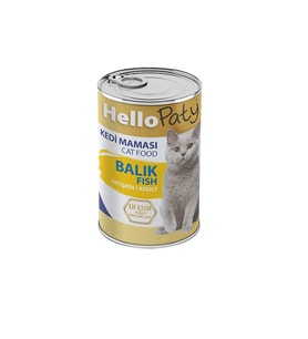 HELLO PATY YETİŞKİN BALIK ETLI KEDI KONSERVE MAMASI 24 ADET X 415 GR