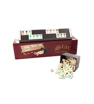 Star Gold Ahşap Okey Takımı Koyu Renk 1010778