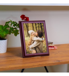 Kişiye Özel Ahşap Fotoğraf Çerçevesi 20x25 cm Fotoğraf Baskılı Gönderim