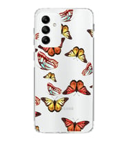 PrintiFy Samsung Galaxy M13 ile Uyumlu 1mm Slim Fit Water Color 2 Baskılı Şeffaf  Kılıf