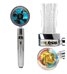 Mey İthalat® 360 Derece Dönebilen Pervaneli Turbo Duş Başlığı