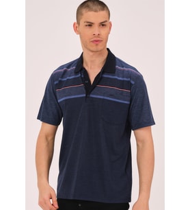 T0721 DEWBBERY ERKEK T-SHIRT-İNDİGO
