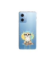 Redmi Note 12 5G ile Uyumlu Splash Mirket Tasarımlı Şeffaf Silikon Kılıf
