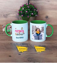 Matematik Öğretmeni Kupa Bardak Yeşil Fotoğraflı Öğretmenler Günü Hediyesi