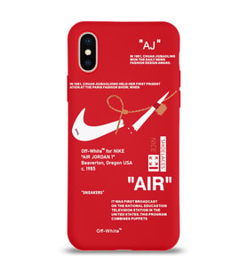 Apple iPhone X Uyumlu Lansman Kılıf Sneakers Tasarımlı Altı Kapalı İçi Kadife Kaplı Silikon Kapak (Şeffaf)