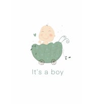 Konsept Tebrik Kartı- It's a Baby, Boy, Girl
