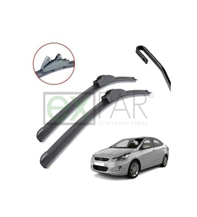 HYUNDAİ ACCENT BLUE ÖN CAM SİLECEK SÜPÜRGESİ TAKIMI 2011 - 2015 SAĞ SOL TAKIM
