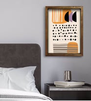 BK Gift Yatak Odası Konseptli Doğal Masif Ahşap Çerçeveli Tablo 45x65cm-64
