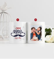 BK Gift Kişiye Özel Babalar Günü Hediyesi Fotoğraflı Kupa Bardak-37 (Beyaz)