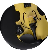PONGEE JOY Model Akustik Keman İçin Ceramic Piezo Mikrofon Pasif Manyetik Pickup, Doğal Ton, 6.35mm Doğal Sesler (Siyah-Gümüş-Altın)