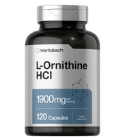 Horbäach L Ornithine HCl 1900mg 120 Quick Release Capsul.Made ın Usa.42.