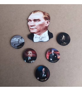 AHŞAP DUVAR SÜSÜ ATATÜRK KAFA