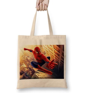 Spider Man Bez Çanta Uzun Saplı