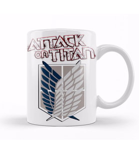 Attack  On   Titan Kupa Bardak Porselen