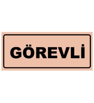 GÖREVLİ YAZILI YÖNLENDİRME LEVHASI (Bakır)