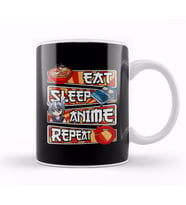 Eat Sleep Anime Repeat Cute Anime Obsessed 01 Kupa Bardak Porselen