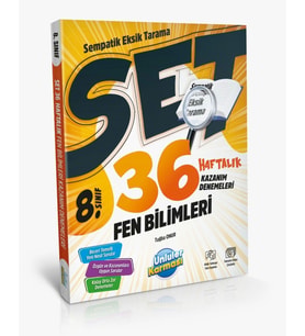 Ünlüler Karması 8.Sınıf Fen Bilimleri 36 Haftalık Kazanım Denemeleri