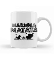 Hakuna Matata 01 Kupa Bardak Porselen