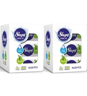 Sleepy Yüz Temizleme Havlusu Bamboo Make Up 120 Yaprak (6PK*20)