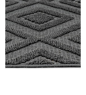 Makine Kaymaz Yıkanabilir Antrasit Bohem Triko Salon Halısı Mutfak Halısı Koridor Halısı Yolluk Anthracite