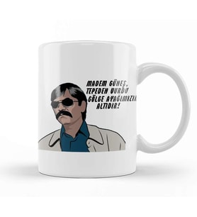 Pala Madem Güneş Tepeden Vurdu Gölge Ayağımızın Altıdır Kupa Bardak Porselen