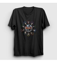 Presmono Unisex Siyah Fourty Years Kiss T-Shirt 291978tt