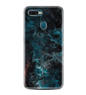 Oppo A5S A15 A16 A54 A55 A73 A74 Kılıf Desemli Silikon Colorful Abstract 1384