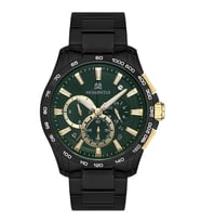 Momentus Metal Siyah Yeşil Kadran Multifunction SM349B-15SG Erkek Kol Saati