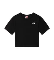 The North Face Kız Çocuk  SIMPLE DOME CROPPED Tişört NF0A7R1NJK31 (Siyah)