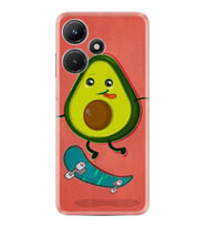 Infınıx Hot 30i Kılıf Silikon Desen Özel Seri Avokado Skate 1741