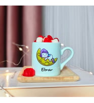 Unicorn Tasarımlı Kişiye Özel Yeşil Türk Kahvesi Fincanı