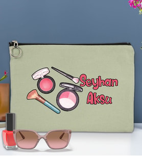 BK Gift Kişiye Özel İsimli-1 Astarlı Portföy Çanta 30x21cm(12 Renk Seçeneği), Baskılı El Çantası, Organizer Çanta (Mint Yeşili)