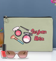 BK Gift Kişiye Özel İsimli-1 Astarlı Portföy Çanta 30x21cm(12 Renk Seçeneği), Baskılı El Çantası, Organizer Çanta (Mint Yeşili)