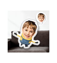 Kişiye Özel Fotoğraflı Sevimli Minion Yastık 115365 70 cm