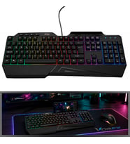 Trio GKX-99 RGB Oyuncu Klavyesi USB Türkçe Q Telefon Standlı Kablolu Gaming Klavye