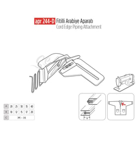 Fitilli Arabiye Apara 35x17mm / APR 244-D