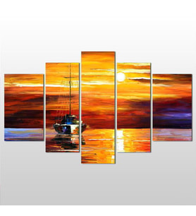 Sandal Yağlı Boya  Kanvas Tablo 245x140cm (Karışık)