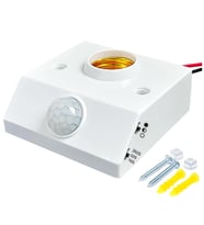 Ayt Ledx DY-102 Abs 360 PIR Harekete Duyarlı Sensörlü E27 Duy Aparatı Zaman Hasasiyet Ayarlı