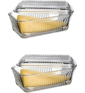paşabahçe Frigo Kapaklı Kahvaltılık Tereyağlık Peynirlik 2'li 072oa