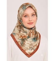 Miray Nevada Büyük Boy Organik Pamuk Eşarp - 120 x 120 - 06580