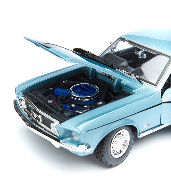Maisto 1:18 1968 Ford Mustang GT Cobra Jet Model Araba - Mavi