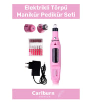 Profesyonel 6 Başlıklı Bakım 9v Elektrikli Törpü Tırnak Ayak Nasır Mantar Manikür Pedikür Seti