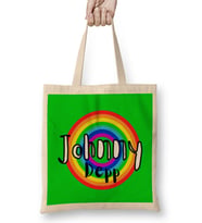 Johnny Depp- Retro Rainbow Style Bez Çanta Uzun Saplı