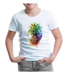 Ananas Beyaz Çocuk Tshirt