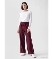 LCW Modest Mürdüm Şerit Detaylı Soft Touch Kadın Eşofman Altı