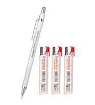 Scrikss Simo R&D Japan Uçlu Kalem Beyaz 0.5 1 Adet ve Mikro 0,5 Versatil Kalem Uçu Siyah 3 Paket 
